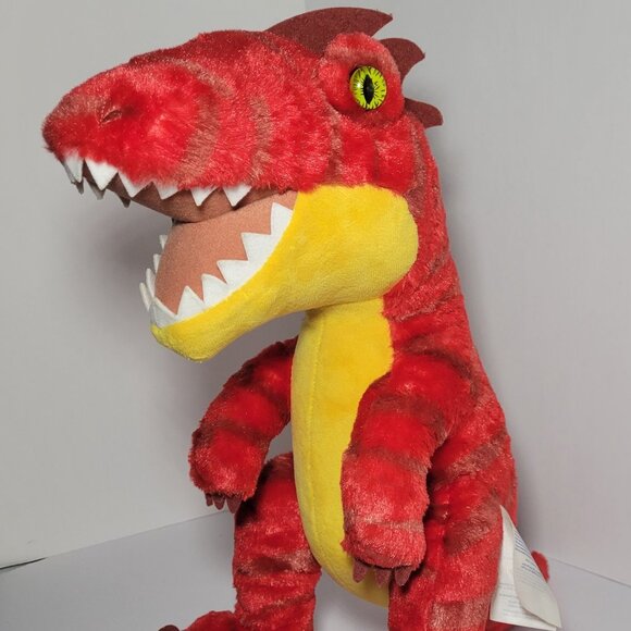 Build-A-Bear Other - Build A Bear Red and Yellow T Rex Dinosaur with Dinosaur Sounds